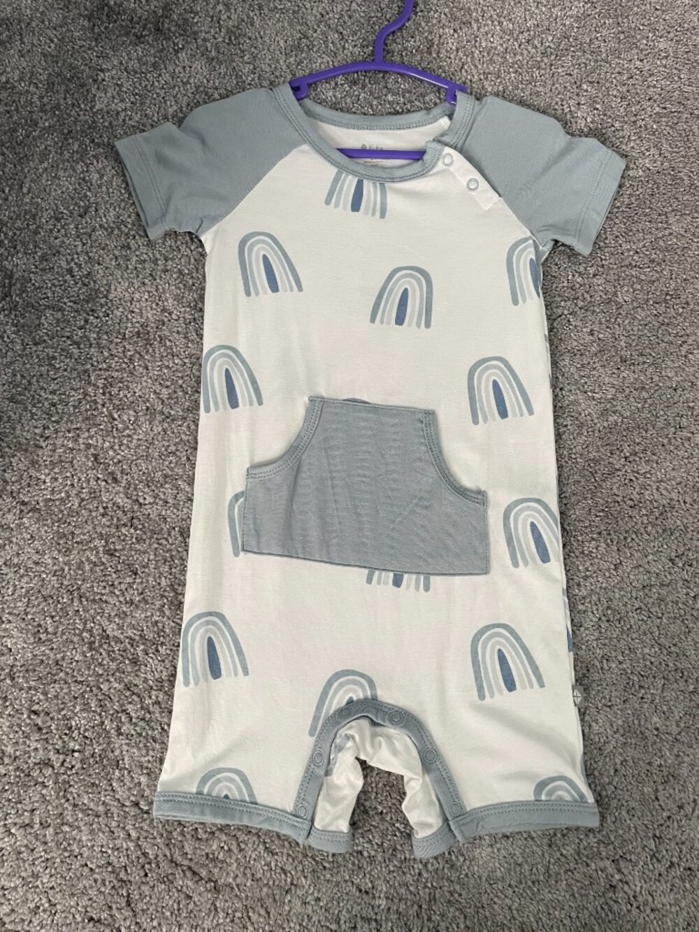 KYTE BABY Fog Rainbow Shortall